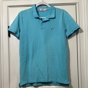 Southern Tide Aqua Polo Shirt
